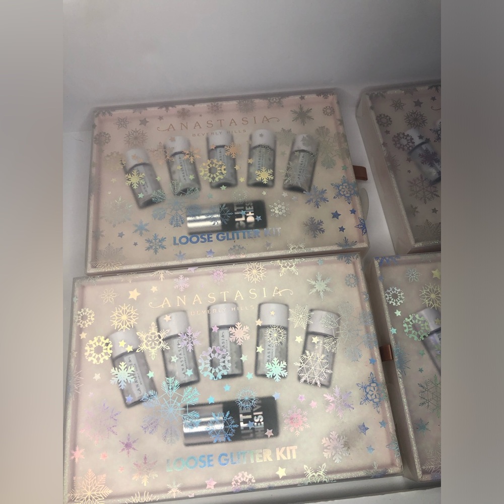 Anastasia Beverly Hills Loose Glitter Kit adhesive 6pc Limited Winter collection
